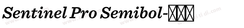 Sentinel Pro Semibol字体转换